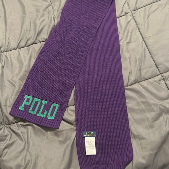 Purple Ralph Lauren Polo Scarf - Picture 1 of 4